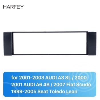Harfey 1 DIN avtoradia Okvir Za 2001-2003 AUDI A3 8L 2000 2001 AUDI A6 4B 2007 Fiat Scudo 1999 2000 2003-2005 Seat Toledo Leon