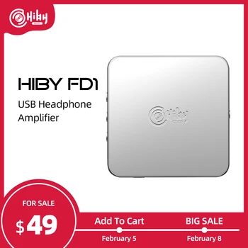 HiBy FD1 USB Slušalke Ojačevalnik Dekodiranje Deskstop DAC Avdio DSD128 za 3,5/2,5 mm Izhod za Windows, Android, iOS MacOS Pametne telefone