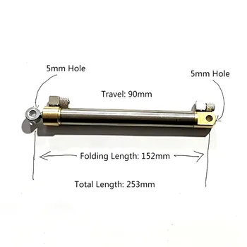 Hidravlični Cilinder Miniaturni Olje Valj 55MM/75 MM/90 MM Hoda Potovanja za RC Kopač Buldožer Miniaturni Industriji Opreme