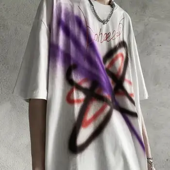 Hip Hop Naruto Majica s kratkimi rokavi Moški Japonski Svoboden T-shirt Ulične Harajuku Priložnostne Kratek Rokav Svoboden Poletje Vrhovi Tee Japonska Tshirts