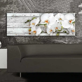 HUACAN 5d Diamond Slikarstvo Polni Sveder Orhidej, Dnevna Soba Dekoracijo Sten Mozaik Cvetje Vezenje Ročno Darilo