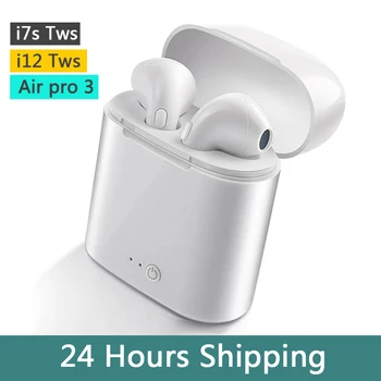 I7 i12 Air3 TWS Brezžični Čepkov Bluetooth Stereo Slušalke, brezžične slušalke bluetooth handfree slušalka univerzalno auriculares