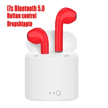 I7s TWS Brezžične Slušalke Bluetooth 5.0 Slušalke Šport Čepkov Slušalke Z Mikrofonom Za Vse Pametne Telefon Xiaomi Samsung LG Huawei