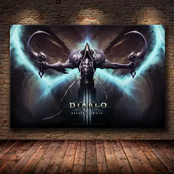 Igra Plakat Diablo IV HD Lilith Dormitorij Doma Dekor Stanovanje, Dekoracijo Slikarstvo Spalnica Stenske Nalepke Platno Plakat Slike
