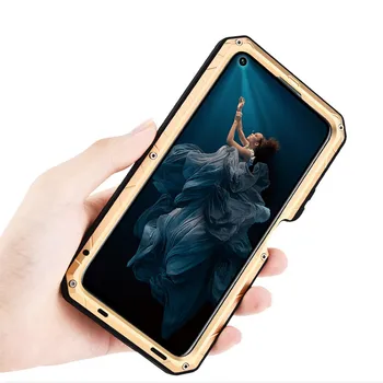 IMATCH Original Za Huawei Honor 20 Pro Telefon Primeru, Trdi Aluminij Metal Silikonski Polno Kritje Oklep Težka Zaščitnik Shockproof