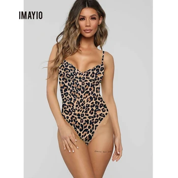 Imayio En Kos Kopalke Leopard Tiskanja Push Up Swimweat Seksi Enem Kosu Plavati Obleke
