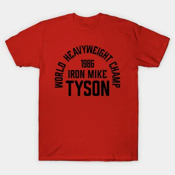 Iron Mike Tyson Boks po Meri, Oblikovanje moška T Majica Svetu Heavyweight Šampion 1986