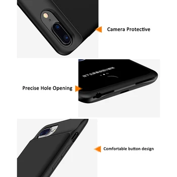 JAVY Portable Power Bank Polnilnik Kritje Za iPhone 6 6S 7 8 Plus X XS Baterije Primeru Ultra Slim Polnjenje Darilo