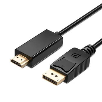 JCKEL 1,8 m DisplayPort DP za HDMI Aktivno Kabel Adapter 1080P Display Port na HDMI Zlato Priključka, Pretvornik Kabel Razdelilnik za Dell