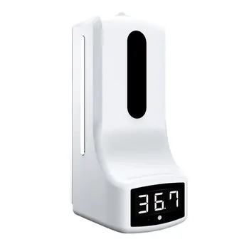 K9 2-v-1 brezkontaktno Digitalni Infrardeči Termometer in Samodejni Senzor Milo Razpršilnik za Office Hotel Center Zunanji/Notranji