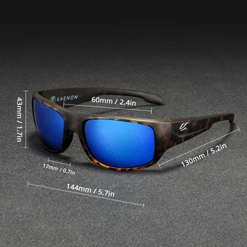 KAENON Športna sončna Očala Šport Moških TR90 Materiala Polarizirana Očala Zrcalne Prevleke Sunglass, Z Original Škatlo