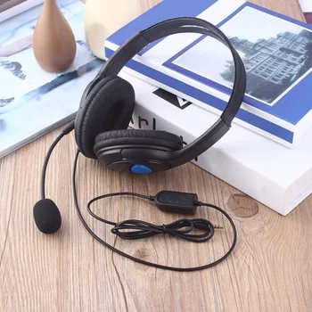 Kebidu Gaming Slušalke Z 1,9 M Žično Uho Slušalke za PS4 Sony PlayStation 4 /PC Računalnik Z Mikrofonom Črne