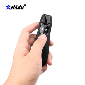Kebidu R400 2,4 Ghz USB Wireless Presenter Laserski kazalnik PPT Mini Daljinski upravljalnik Rdeči Laser za Powerpoint Predstavitev