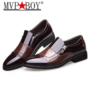 Klasični Poslovni Moške Obleko, Čevlje, Modno Elegantna Formalno Poročni Čevlji Moški Zdrsne Na Urad Oxford Čevlji Za Moške Črne Plus 38-47