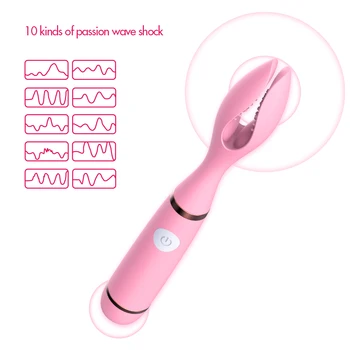 Klitoris Posnetek Vibrator Za Žensko Adult Sex Igrače Dildo G spot Stimulator Nastavek Massager 10 Hitrost Za Pare Masturbacija