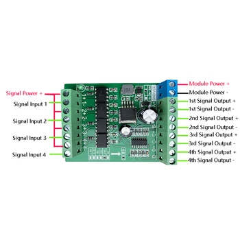 Kolektor-Za-Različno Enotni-ki se je Končalo Na Različno Single-Chip Kodirnik PLC Utrip Signal 1.8 V ~ 24V Različno Modul