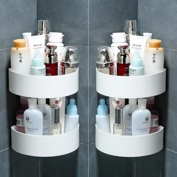 Kopalnica rack stenske šampon tuš stojalo nosilec kuhinji shranjevanje rack brisačo rack pribor plastično vrečko imetnik Plastike