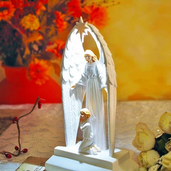 Kristus, luč, angel ornament dekoracijo nam prenesti na ljubezen darila evangelij Jezusa Kristusa, Molite Slika Christos Iesus kip