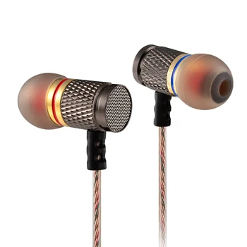 KZ EDR1 pozlačeno Ohišje Slušalke z Mikrofonom 3,5 mm HiFi V Uho Monitor Bas Stereo Čepkov slušalke Slušalke