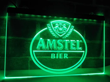 LA024 - Amstel Pivo Bar LED Neon Luči Prijavite doma dekor obrti