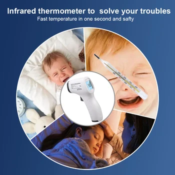 Ladja v 48hours!Čelo Termometer, ki Niso Stik Infrardeči Termometer Telesne Temperature, Mrzlice Digitalno Merjenje Orodje za Otroka Odraslih