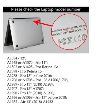 Laptop Primeru za Macbook Air Pro Retina 11 12 13 15 16 2018 2019 2020 Tiskanja Kritje za Macbook 13