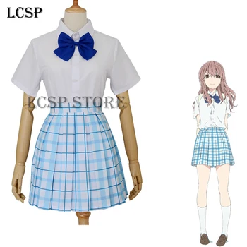 LCSP Tihi Glas Shouko Nishimiya Shoko Cosplay Kostum Japonski Anime Obliko Glas Šoli Enotno Obleko Obleko Oblačila