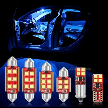 LED Notranja Luč Dome Zemljevid registrske tablice svetilka, Komplet Napak Za VW Polo 6R 6C 9N 9N3 6N 6N1 6N2 1994-2017