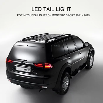 LED Rep Lučka za Mitsubishi Pajero / Montero Šport 2011-2019 Levo Desno LED Rep Svetlobo, Obratno Svetlobe Zaporedno Obračanja Signal