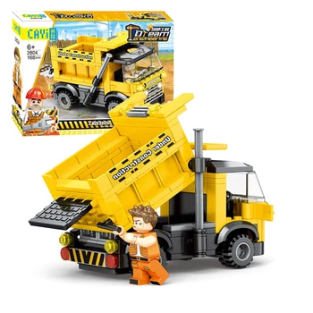LegoINGly Igrače Majhnih Delcev, gradnikov Inženiring Serije Self-Damping Tovornjak Montaža Ustvarjalne DIY Kit za Otroke