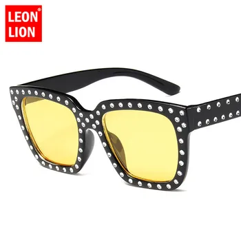 LeonLion 2021 Letnik Luksuzni Plastična sončna Očala Ženske/Moški Candy Barve Lady Očala za Sonce, Classic, Retro na Prostem, Potovanja UV400