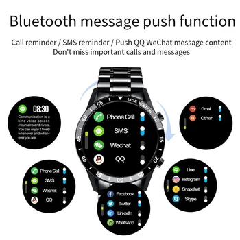 LIGE 2020 Novih Moških Pametno Gledati Bluetooth Klic Watch Šport Fitnes Srčni utrip Spanja Spremljanje Pametno Gledati Za Android IOS +Box