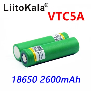 Liitokala 3,7 V 2600mAh VTC5A polnilna Litij-ionska baterija 18650 Akku US18650VTC5A 35A Igrače svetilka