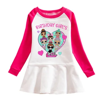 LoL Presenečenje Lutka Nov Baby Dekleta Risanka Dolgimi Rokavi Obleka otroška Oblačila Otroci Princesa Obleke Športna Oblačila
