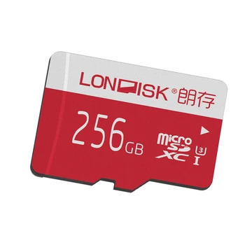 LONDISK Velike Zmogljivosti microSD U1/U3 128GB/256GB TF kartice Pomnilniško Kartico(+Prosti SD Adapter)