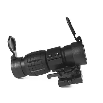 Lov 3X Lupo Optične pogled z Flip cover Vojaško Taktično Hitro Sprostitev Red Dot Področje z 20 mm Povezavi