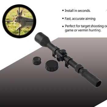 Lov Dolgo Puško Področje 3-7X28 RifleScope Z Brezplačno Montiramo & Objektiv Kape Zunanji optični področje Pogled Airsoft Pištolo 6-0022
