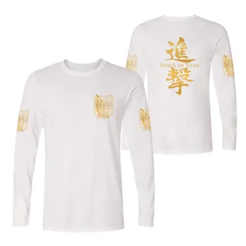 LUCKYFRIDAYF anime Napad na titan tiskanja šport t-majice ženske, moške majice s kratkimi rokavi priložnostne tee majica dolg rokav t-shirt sweatshirts vrhovi