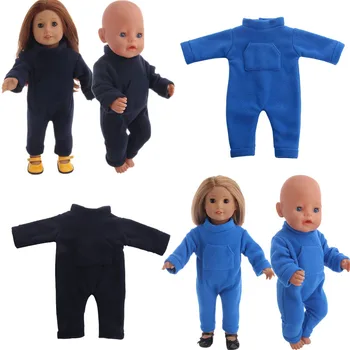 Lutka Obleko Kratke Las Pižamo Z Žepi, Dnevno Domov Nositi Za 18 Inch Ameriške Lutke & 43 Cm Novorojenčka,Naša Generacija