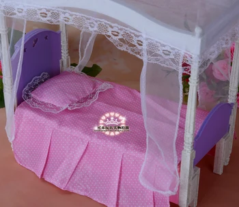 Lutka pohištvo oprema Princesa posteljo Toaletno mizico play set za barbie 1/6 otroci igrače