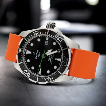 MAIKES Watch Pribor Kakovosti Fluor Kavčuk Watch Band 20 mm 22 mm 24 mm Šport Gledam Trak Oranžne Watchband Za Omega Watch