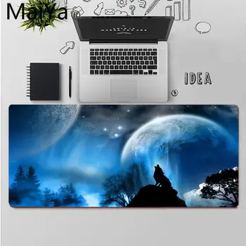 Maiya Visoke Kakovosti Volk Luna Gozd Naravne Gume Gaming mousepad Desk Mat Brezplačna Dostava Velik Miško, Tipke Tipkovnice Mat