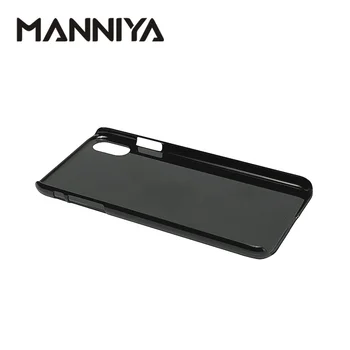 MANNIYA 2D Sublimacija Prazen Plastični telefon Primeru za iphone X/XS/XR/XS Max z Aluminijasti Vložki in lepilo 10pcs/veliko