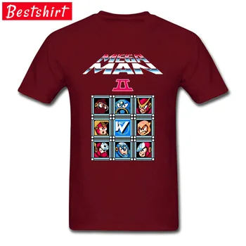 Mega Človek II Classic Top majice Elektronske Igre Čistega Bombaža Poletje Jesen T Shirt vrhunska Oblačila Majice Super Tees Mladih