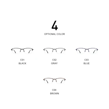 MERRYS DESIGN Moških Titanove Zlitine Pol Očal Okvir Recept Očala TR90 Noge Poslovni Slog Optični Okvir S2306