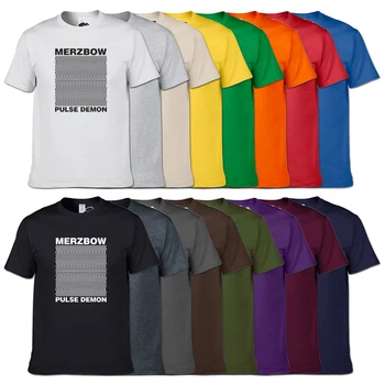 Merzbow Impulz Demon hallucination Vizualne Umetnosti Tshirts Grafiko, ki je Natisnjena Odraslih Cotton Tee Shirt 16 Barv Bombaž Meri Ulične