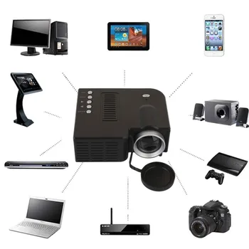 Mini Prenosni UC28CB/UC28D projektor 500LM Domači Kino Kino Večpredstavnostna LED Video Projektor Podpira USB TF Kartice EU/ZDA Plug