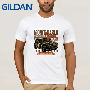 Moda 2020 Vrh Tee Mens Mini Race Rally Monte Carlo - Moški Smešno Avto t-shirt Cooper Natisniti Majice s kratkimi rokavi Moški