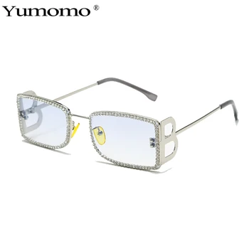 Modni Diamant Kvadratnih Sončna Očala Ženske Moški 2020 Luksuzne Blagovne Znamke Odtenki Steampunk Sončna Očala Moški Trend Ženska Očala Očala