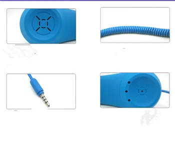 Modni Retro Telefonske Slušalke Anti-sevanje Mobilnega Telefona, 3,5 mm Vtič za Slušalke Slušalke Za iPhone, iPad, Samsung Telefon Nastavite
